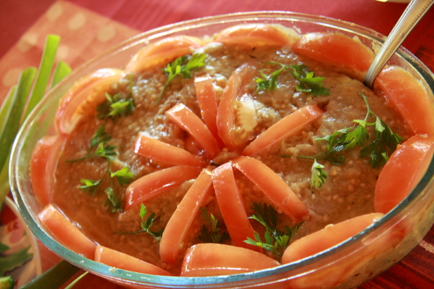 Eggplant salat for Easter in Piracanga - dobrestii.ro